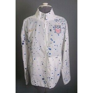Women's Nike White USWNT Team Anthem Performance Full-Zip Jacket MEDIUM -EUC